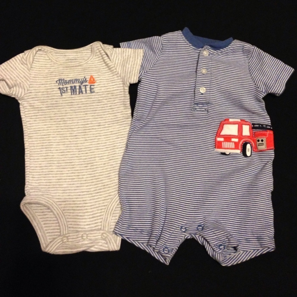 Carter's Onesie and Onesie Shorts Bundle